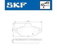 Pastillas de freno VKBP 80162 E SKF para FIAT LANCIA