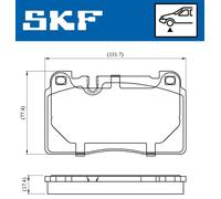 SKF Juego Pastillas de Freno de Disco para Audi Q5 8RB 2.0 Tdi Quattro 3.0 8R