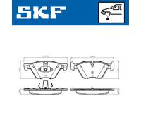 SKF VKBP 80246 Juego de pastillas de freno
