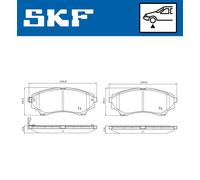 SKF VKBP 80289 A Juego de pastillas de freno