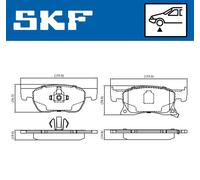 SKF VKBP 80291 A Juego de pastillas de freno