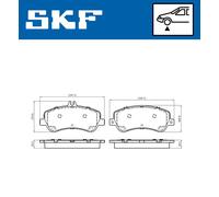 SKF VKBP 80317 Juego de pastillas de freno