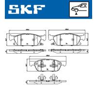 Pastillas de freno VKBP 80433 A SKF para FORD FORD USA
