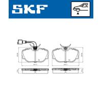 SKF VKBP 80480 E Juego de pastillas de freno