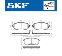 SKF VKBP 80545 A Juego de pastillas de freno