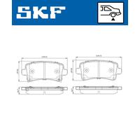 SKF VKBP 90214 A Juego de pastillas de freno