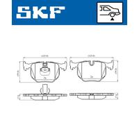 Pastillas de freno VKBP 90279 SKF para BMW ALPINA