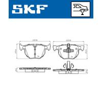 SKF VKBP 90372 Juego de pastillas de freno