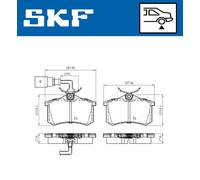 Pastillas de freno VKBP 90452 E SKF para VW FORD SEAT