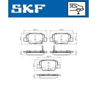 SKF VKBP 90496 A Juego de pastillas de freno