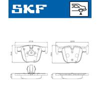 SKF VKBP 90508 Juego de pastillas de freno