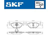 SKF VKBP 90561 Juego de pastillas de freno