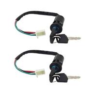 Pastillas De Frenos Interruptor De Encendido Llave Motocicleta con Bloqueo Cable para La Mayoría Los Quads 50 Cc/70 Cc/110 Cc/125 Cc/150 Cc/250 CC ATV Lgnition(2pcs)