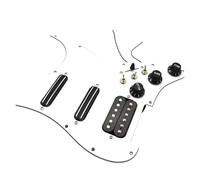 Pastillas de golpeador de guitarra Golpeador de guitarra eléctrica SSH Coil con interruptor de corte simple, conjunto de placa de rascado precableada cargada SSH