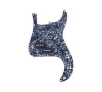 Pastillas de golpeador de guitarra Golpeador precableado PB con placa protectora y pastilla para bajo P de 4 cuerdas multicolor(Black Pearl)