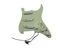 Pastillas de golpeador de guitarra Pastillas de guitarra SSS pastillas humbucker de doble pista pequeñas juego de pastillas de golpeador completamente cargado de tipo combinado de 16 vías(Green White)