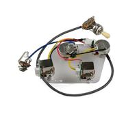 Pastillas De Guitarra 4C Arnés De Cableado Push-pull Juego De Corte Único Para Piezas De Guitarra Arnés De Cableado Preinstalado Para Guitarra(Silver B)