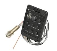 Pastillas de guitarra acústica piezo 4 unidades lote 301 4 bandas acústica Guitarra Pickup con sintonizador micrófono mezcla preamplificador EQ beatboard con suave piezo(B)