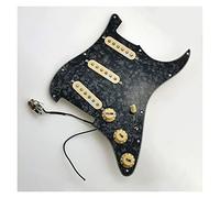 Pastillas De Guitarra Alnico 5 SSS Single Coil Tipo De 7 Vías Juego De Golpeador Completamente Cargado Piezas de Repuesto de Guitarra (Color : 08)