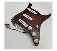 Pastillas De Guitarra Alnico 5 SSS Single Coil Tipo De 7 Vías Juego De Golpeador Completamente Cargado Piezas de Repuesto de Guitarra (Color : 12)