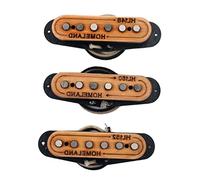Pastillas de guitarra Alnico Maple Single Coil Pickup mástil/medio/puente Pastillas HL148/HL150/HL152 para guitarras eléctricas Madera de arce S-s-s Pastillas de guitarra de bobina única