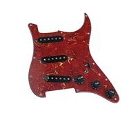 Pastillas De Guitarra Con Cambio De Siete Vías SSS Alnico 5 Pickup Loaded 3 Ply Pickguard Guitarra Precableado Golpeador (Color : 01)