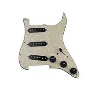 Pastillas De Guitarra Con Cambio De Siete Vías SSS Alnico 5 Pickup Loaded 3 Ply Pickguard Piezas de Repuesto de Guitarra (Color : 09)
