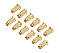 Pastillas de Guitarra de Metal, Tamaño Estándar, 12 Uds., Pastillas de Guitarra Eléctrica Duraderas, Acabado Pulido, Piezas de Repuesto para Instrumentos Musicales (Oro)