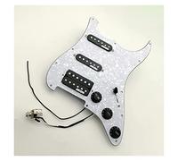 Pastillas De Guitarra Eléctrica Pastillas De Guitarra Alnico 5 SSH Style Type Pickguard Totalmente Cargado Guitarra Precableado Golpeador (Color : 02)