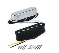 Pastillas de guitarra FLEOR Alnico 5, pastilla de puente Tele con pastilla de m stil (cromada), compatible con pastillas Fender Telecaster.
