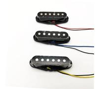 Pastillas De Guitarra Mejoradas Pastillas De Cerámica Cerradas De Bobina Simple SSS Pastillas De Guitarra Eléctrica Negras Piezas De Guitarra Profesionales