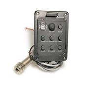 Pastillas De Guitarra Pastilla de guitarra acústica de 4 bandas Preamplificador EQ Sintonizador Piezo Mic Beat