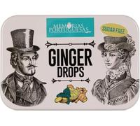 Pastillas de Jengibre y Hierbas Memórias Portuguesas - Paquete de 2 Latas x 40 g - Caramelos Duros Tradicionales Portugueses Sin Azúcar con Notas Botánicas