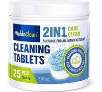 Pastillas de limpieza 2 en 1 compatibles con todos los centros de caf? autom?ticos Jura, paquete de 25