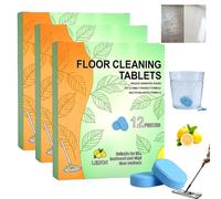 Pastillas de limpieza de suelos para trapear, 36 cápsulas de limpieza de suelos duros solubles para azulejos de vinilo de madera dura, compatibles con robot mopa y aspiradora húmeda y seca, seguro