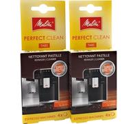 Pastillas de limpieza para cafeteras automáticas, paquete de 2 unidades (8 pastillas), compatible con Melitta Perfect Clean System y modelos como Caffeo Solo, Barista, CI, Passione, Purista, Varianza