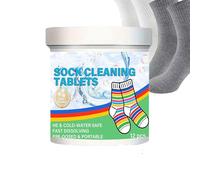 Pastillas de limpieza para calcetines, 12 unidades, pastillas descalcificadoras fuertes, pastillas limpiadoras, para hombres y mujeres, para viajes domésticos, el dormitorio y el