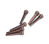 Pastillas de puente de guitarra acústica de cobre premium, 6 unidades, clavijas de reemplazo elegantes y duraderas compatibles con guitarras acústicas estándar, color bronce