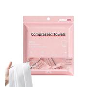 Pastillas de Toalla Comprimidas | 6 Piezas toallas faciales de algodón | Toallitas de viaje portátiles | Para Mujeres Hombres Amantes Fitness Hotel Resort Camping Senderismo Playa Viaje Salón