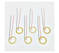 Pastillas guitarra 6 Elementos De Disco Piezoeléctrico De Pastilla De 20 Mm / 27 Mm Con Cables De 10 Cm (4 ") Pastilla De Guitarra De Caja De Cigarros Pastillas de guitarra (Color : 6 pieces 20mm)