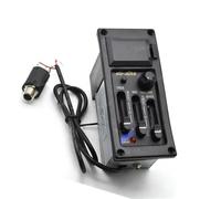 Pastillas Guitarra Acústica Preamplificador ecualizador de 3 bandas para diestros EQ 505R con salida de pastilla de 6.5 mm color negro accesorios para guitarra