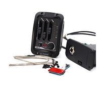 Pastillas guitarra Sistema De Preamplificador De Ecualizador De Guitarra Acústica, Sintonizador Cromático LED Incorporado De 3 Bandas, Accesorios Para Pastillas De Guitarra Acústica De Fase Piezoeléct