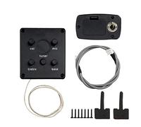 Pastillas guitarra Sistema De Sintonizador De Preamplificador De Pastilla Piezoeléctrica Ecualizador EQ De 2 Bandas Acústicas Treble & Bass Guitar Pastillas de guitarra