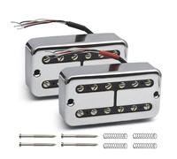 Pastillas Humbucker Alnico V for guitarra eléctrica, mástil de 7.5K y puente de 8.6K, con división de bobina for guitarra eléctrica Alnico 5(Chrome 1Set)