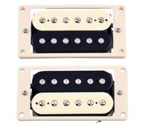 Pastillas humbucker Gib Alnico 2 '57 Classic y '57 Plus Zebra Classic Plus con cable trenzado, juego de pastillas PAF de 50/50 mm para puente/mástil, compatibles con guitarra Gibson LP LES PUAL.
