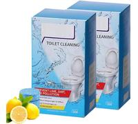 Pastillas Limpiadoras de Inodoro con Aroma a Limón. Pastillas Activas Limpiadoras de Inodoro. Potente Espuma Desincrustante, Quitamanchas y Cal. Aromatizante de Larga Duración.