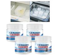 Pastillas limpiadoras para heladeras, limpiadores de helados para todos los fabricantes de hielo, fuertes descalcificadores y pastillas de limpieza para dispositivos portátiles y comerciales, elimina