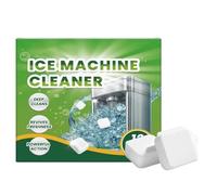 Pastillas limpiadoras y descalcificadoras para máquinas de hielo 2025 (paquete de 12): limpiador seguro para máquinas de hielo automáticas, elimina la cal y los olores. (1PC)