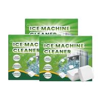 Pastillas limpiadoras y descalcificadoras para máquinas de hielo 2025 (paquete de 12): limpiador seguro para máquinas de hielo automáticas, elimina la cal y los olores. (3 PCS)