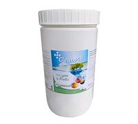 Pastillas monodosis Cleanpill desinfectantes para el lavado de frutas y verduras. Bote 1kg: 200 uds